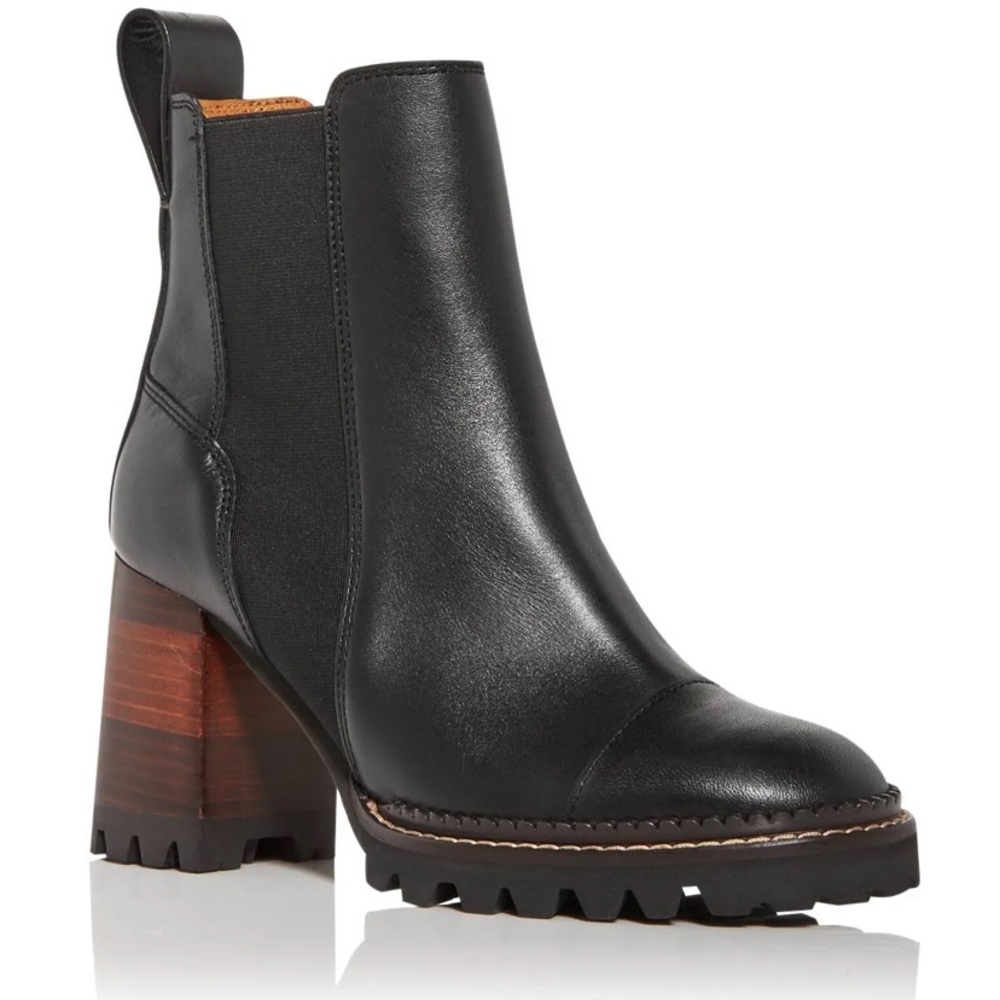 See by Chloe Black Leather Boots